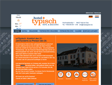 Tablet Screenshot of hoteltypisch.com